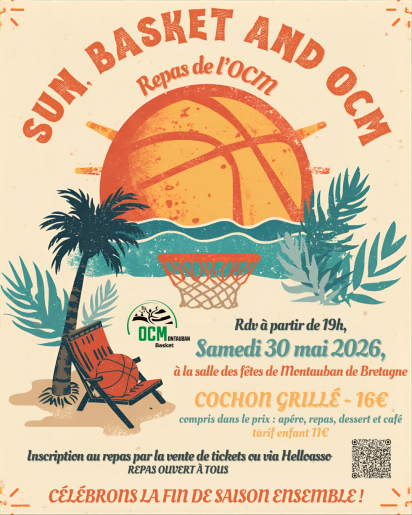 Repas OCM Basket ☀️ Sun, Basket and OCM ! 💚🤍