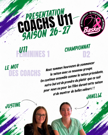 🏀 À LA RENCONTRE DE NOS COACHS - PARTIE 1 : U11 💚💜